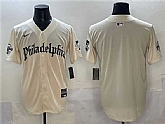 Men's Philadelphia Phillies Blank Cream Gothic Vapor Limited Stitched Jersey,baseball caps,new era cap wholesale,wholesale hats
